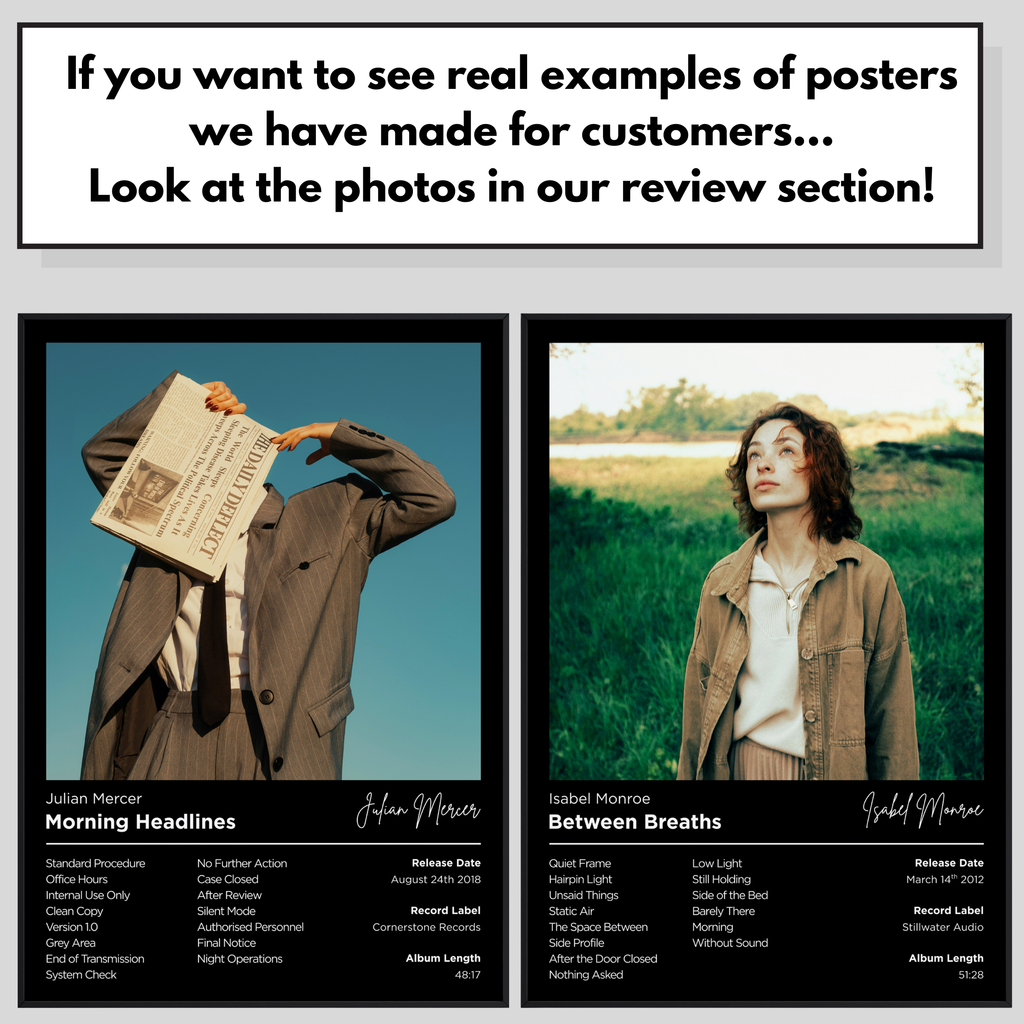 BLACK - Custom Album Poster