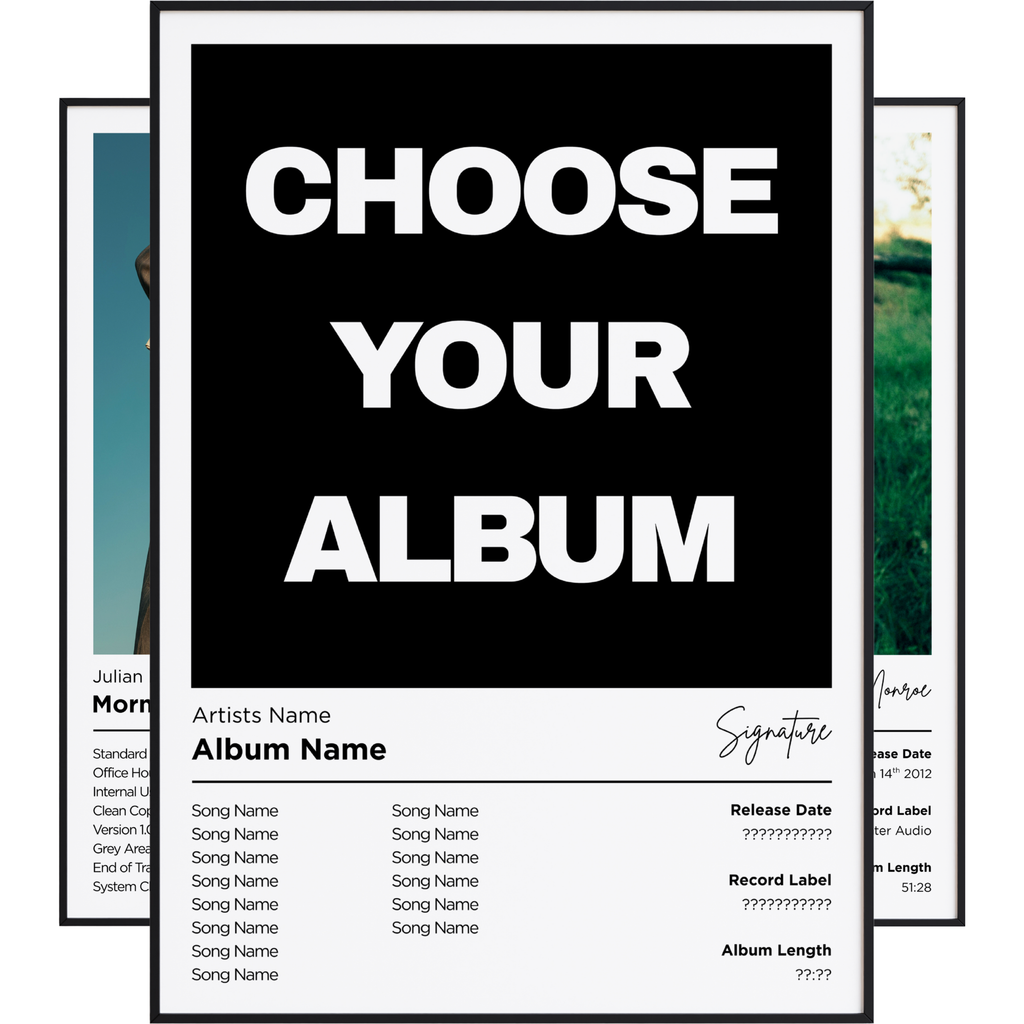 WHITE - Custom Album Poster