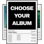 WHITE - Custom Album Poster